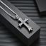 Fashion Golden Cross With Chain Titanium Steel Diamond Cross Pendant For Men
