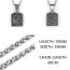 Fashion Pendant+chain Titanium Steel Cross Knight Brand Men's Necklace