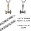 Fashion Golden Chain Titanium Steel Geometric Hammer Men's Necklace