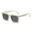 Fashion Rice Frame Gray Large Square Sunglasses