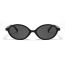 Fashion Rice Frame Gray Oval Small Frame Sunglasses