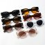 Fashion Black Frame Orange Ac Small Frame Sunglasses