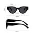 Fashion Black Frame Tea Ac Small Frame Sunglasses
