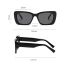 Fashion Black Large Square Frame Sunglasses