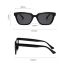 Fashion Black Gray Square Small Frame Sunglasses