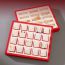 Fashion 10-chinese Red 9-digit [lattice Plate] Pu Square Display Plate