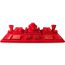 Fashion 23-red Velvet [33x26x2.5] Height Increasing Board Geometric Jewelry Display Stand