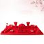 Fashion 02-red Velvet [three-dimensional Oblique C Bracelet] Geometric Jewelry Display Stand
