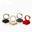 Fashion 08--white Brushed Right-angled Round Bracelet Display Stand 10*10*4.5cm Geometric Jewelry Display Stand