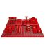 Fashion 20-red Sloped Elevation Board Geometric Jewelry Display Stand