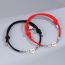 Fashion Forever Always Hollow Love Milan Rope Black And Pink Pair A Pair Of Stainless Steel Magnetic Love Bracelets