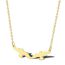 Fashion Golden 3 Stainless Steel Geometric Hollow Animal Necklace