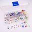 Fashion 100/box Stainless Steel Piercing Jewelry 100pcs/box Mixed Piercing Stainless Steel Nose Ring Tongue Nail Navel Nail