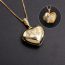 Fashion Gold Copper Inlaid Zirconium Love Necklace