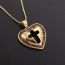 Fashion 0 Silver Girl Copper Inlaid Zirconium Love Necklace