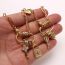 Fashion Gold Copper Inlaid Zirconium Girls Key Necklace