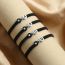 Fashion A Acrylic 26 Letters Braided Rope Love Bracelet