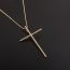 Fashion 1# Copper Inlaid Zirconium Cross Necklace