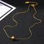 Fashion Gold Stainless Steel Gold Bead Necklace