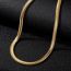 Fashion Gold Stainless Steel Snake Bone Chain Necklace