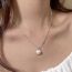 Fashion Silver Bamboo Pearl Necklace