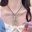 Fashion Wax Rope Bow Alloy Bow Wax Rope Necklace