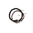 Fashion Color Geometric Beaded Safety Clasp Double Layer Bracelet