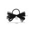 Fashion C Black Bow Lace Bow Pearl Hair Tie