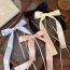 Fashion A Beige Bow Fabric Bow Hairpin