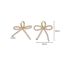 Fashion Gold Bow Pearl Earrings