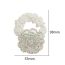 Fashion White Pearl Beaded Crystal Flower Hair Rope