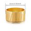 Fashion Gold Irregular Striped Wide Open Bracelet