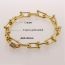 Fashion 70cm Necklace Copper Inlaid Zirconium Geometric Chain Necklace