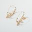 Fashion Gold Conch Tassel Round Earrings