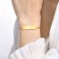 Fashion Gold 16cm Stainless Steel Curved Bracelet