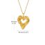 Fashion One Piece Stainless Steel Irregular Heart Necklace