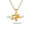 Fashion One Piece Stainless Steel Elephant Necklace