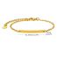 Fashion Steel Color 16+5cm Stainless Steel Blank Curved Tag Bracelet