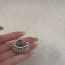 Fashion Silver Metal Beaded Open Ring