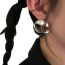 Fashion Silver Copper C-shaped Earrings