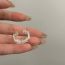 Fashion Silver Copper Geometric Flower Open Ring