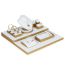 Fashion 51-gold And White Thousand Silk Earrings Display Stand 5×5×6cm Geometric Jewelry Display Stand