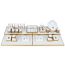 Fashion 112-jinbai Qiansi Heightening Board 50×25×2cm Geometric Jewelry Display Stand