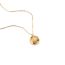 Fashion Fuxi Small Round Bean Gold Necklace Titanium Steel Fu Brand Necklace