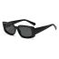 Fashion Black Gray Small Square Sunglasses