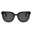 Fashion Black Gray Large Square Frame Sunglasses