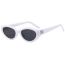 Fashion Black Oval Small Frame Sunglasses