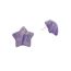 Fashion Purple Resin Star Earrings
