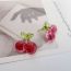 Fashion Cherry Resin Fruit Earrings
