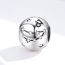 Fashion Cancer-4 Silver And Diamond Zodiac Signs Loose Beads